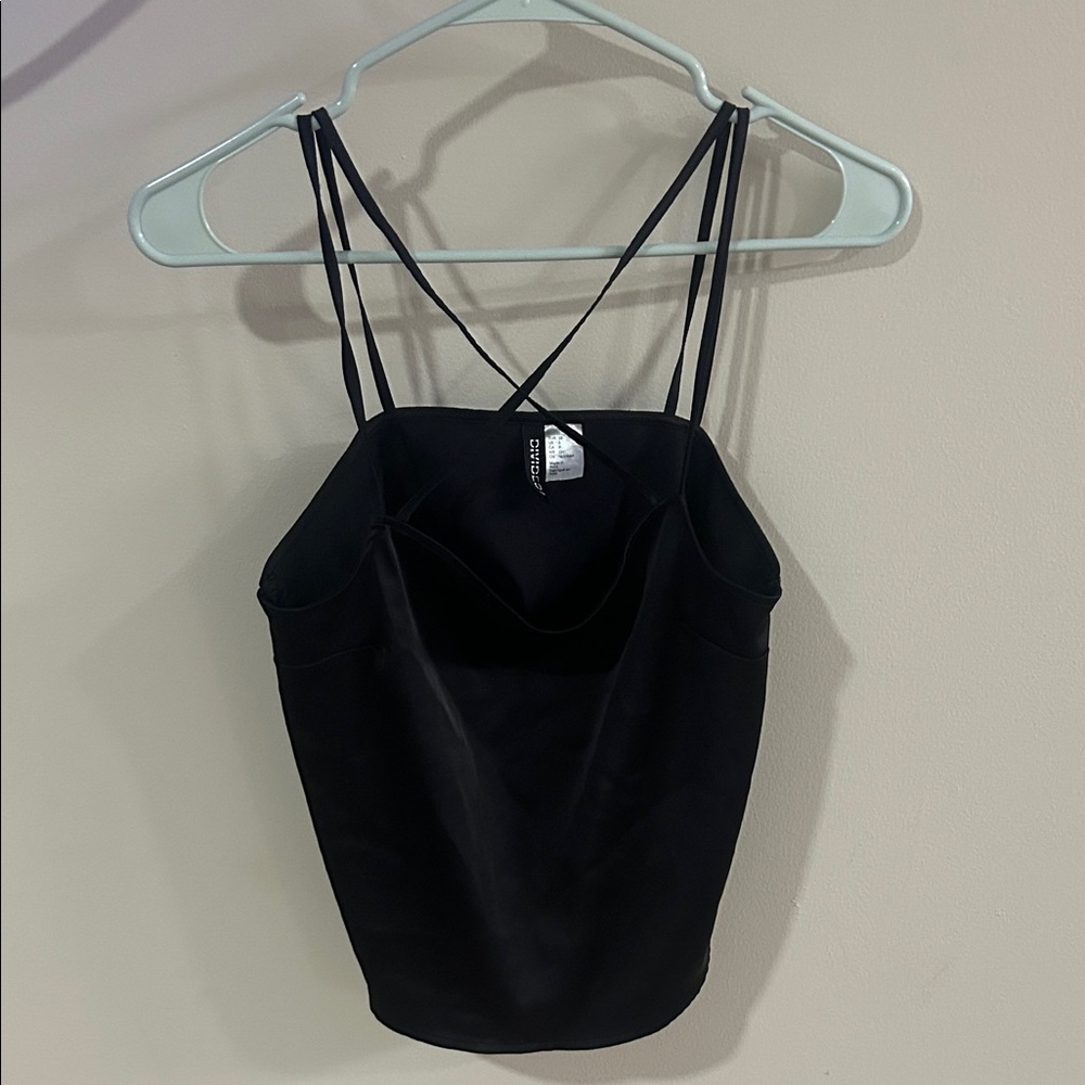 H&M Black Strappy Camisole Top